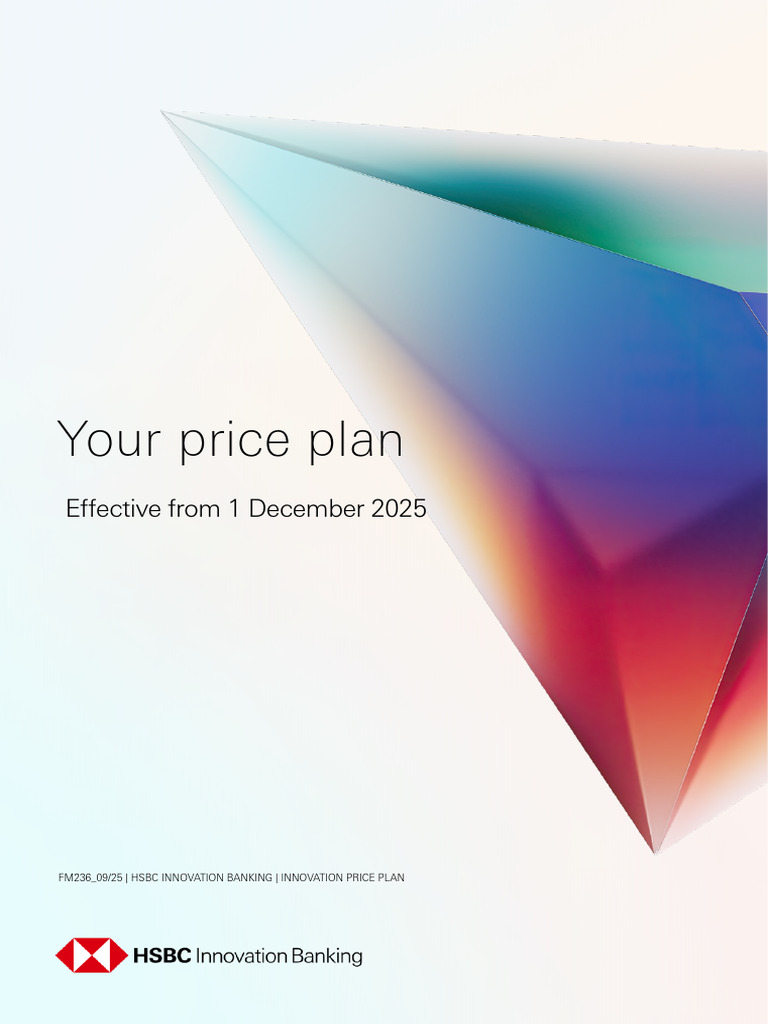 Innovation Price Plan Dec25 | PDF | Banks | Overdraft