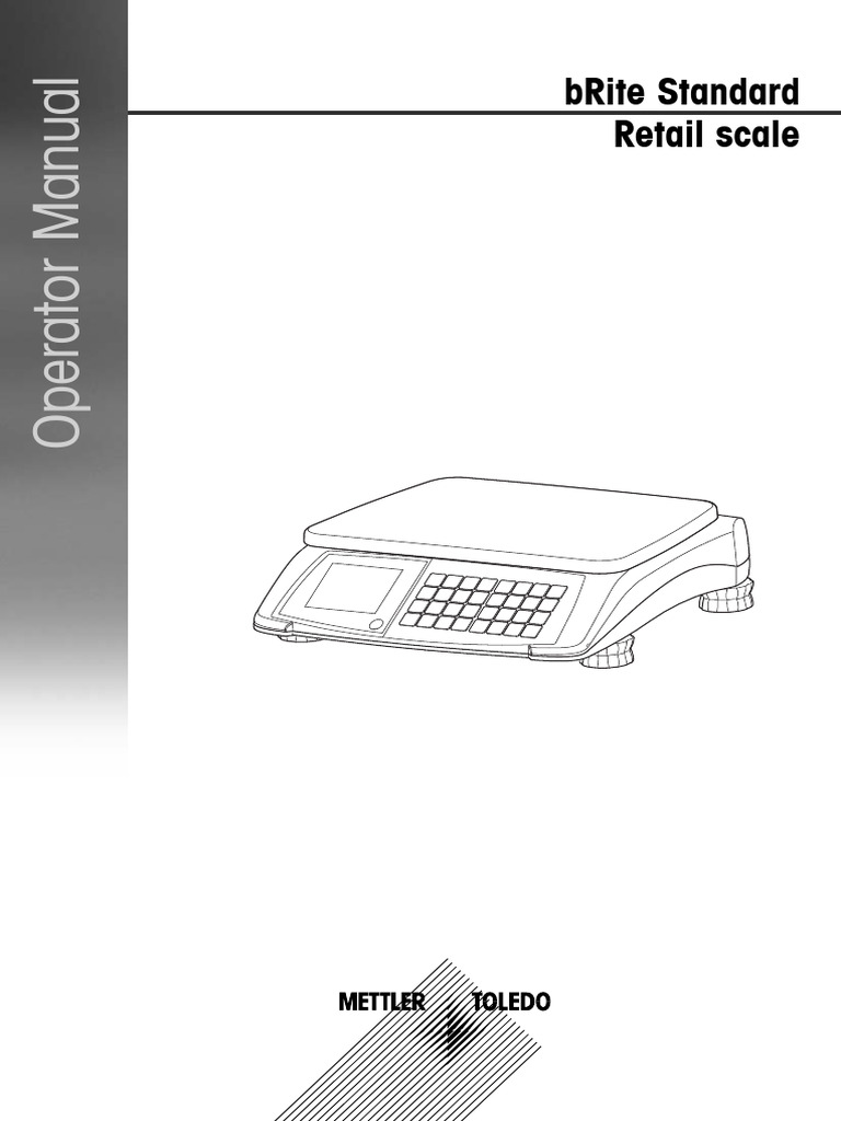 bRite Standard Retail Scale Manual | PDF | Calibration | Euro