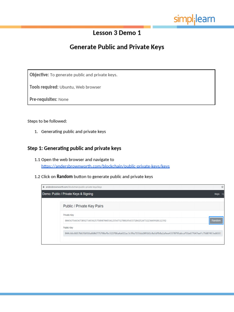 03-06 1620893108 1generate Public and Private Keys | PDF
