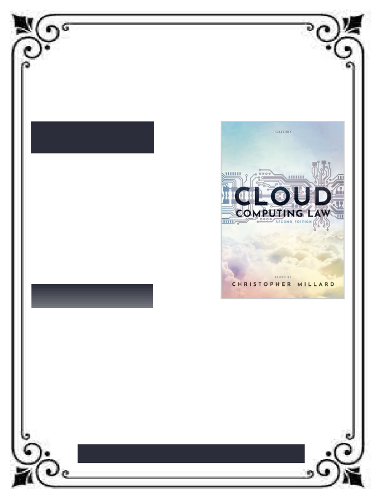 Cloud Computing Law 2nd Edition Christopher Millard (Editor) ebook ...