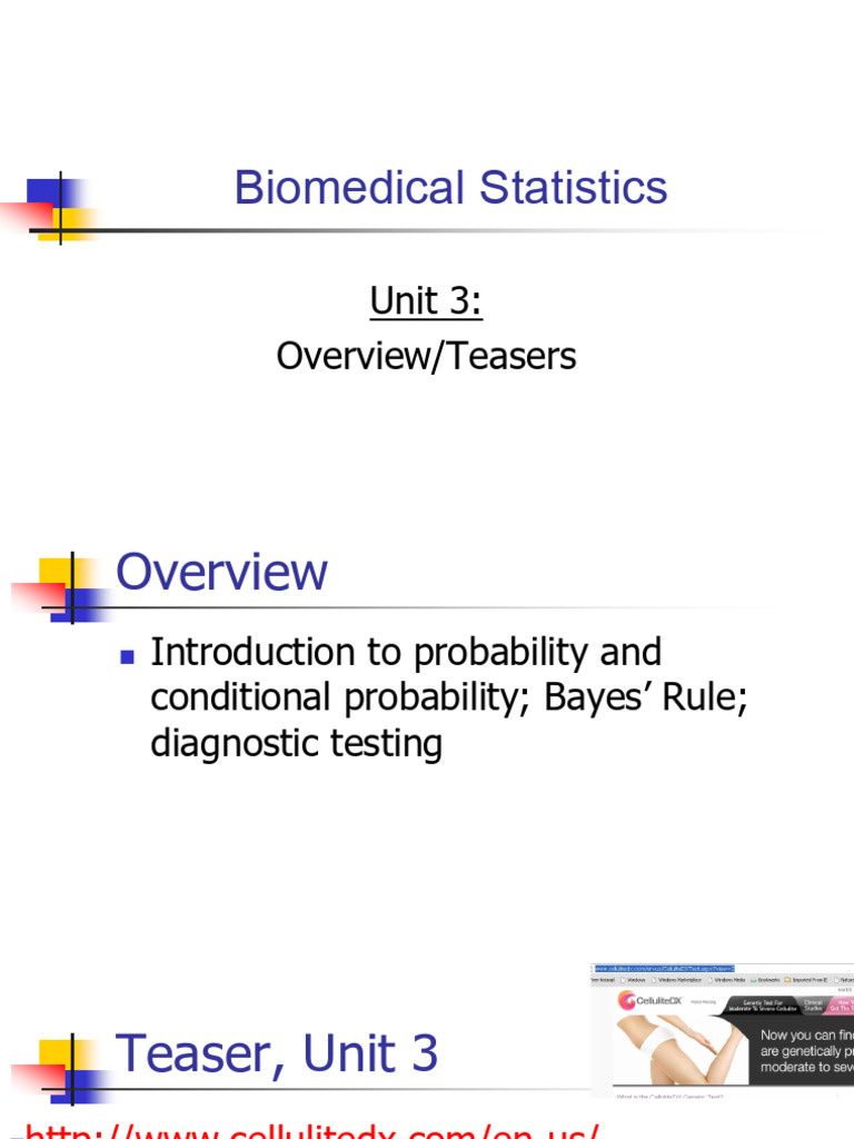 Understanding Biomedical Statistics Basics | PDF | Sensitivity And ...