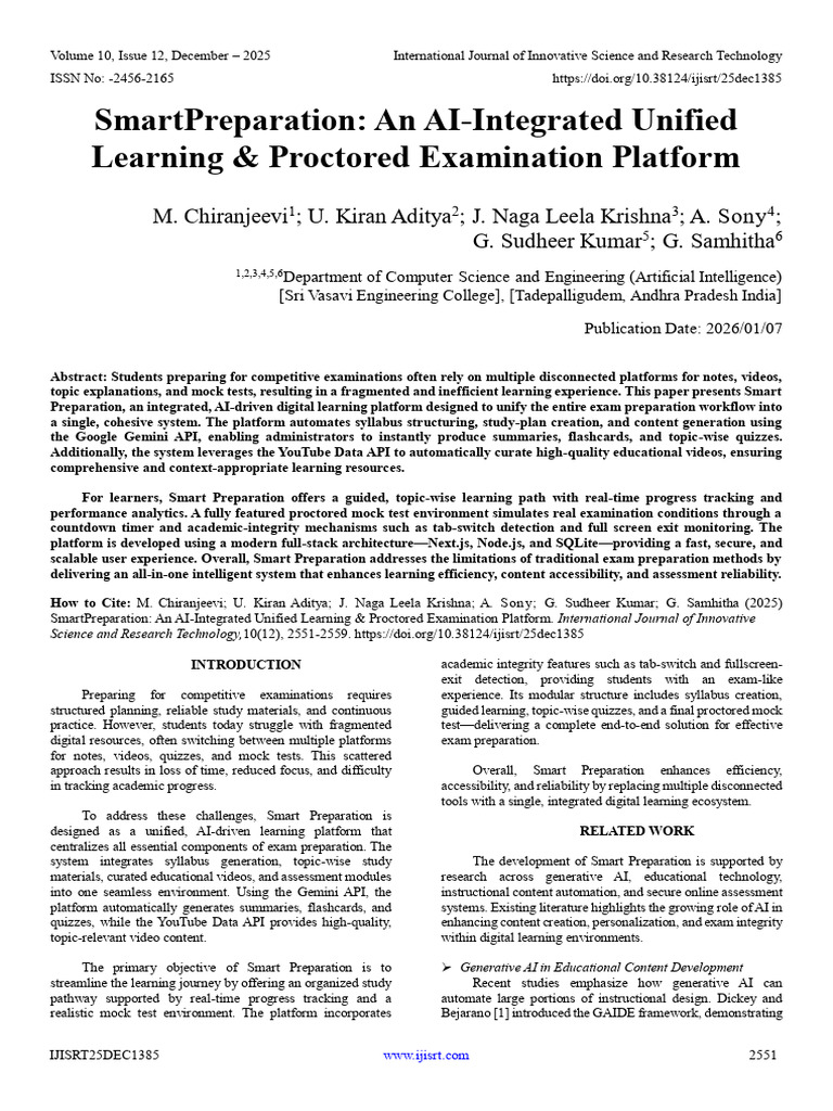 AI-Driven Unified Exam Prep Platform | PDF | Artificial Intelligence ...