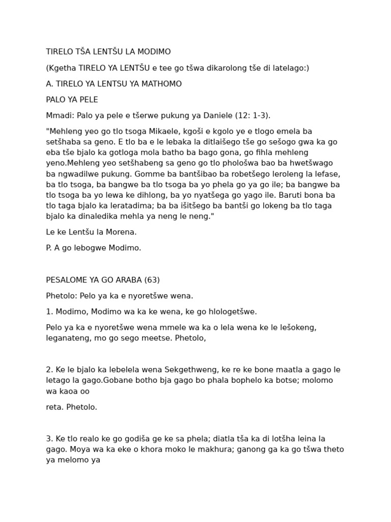 Thapelo 2 | PDF