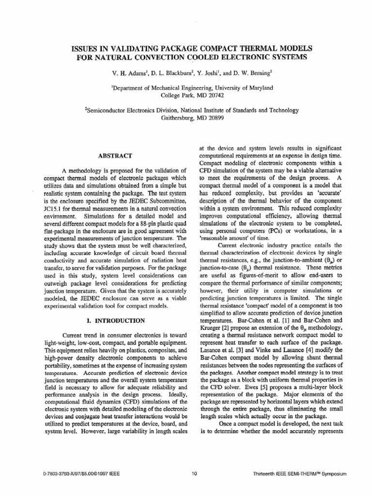 Validating Compact Thermal Models in Electronics | PDF | Thermocouple ...