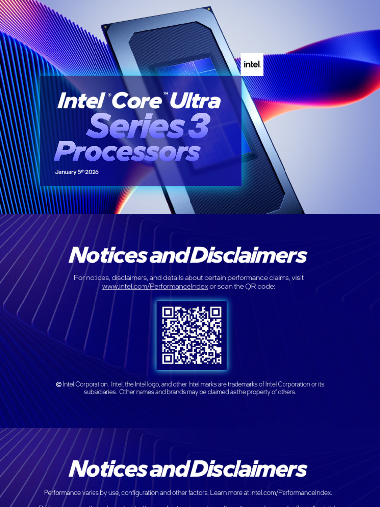 Intel Core Ultra Series 3 Overview | PDF | Integrated Circuit ...