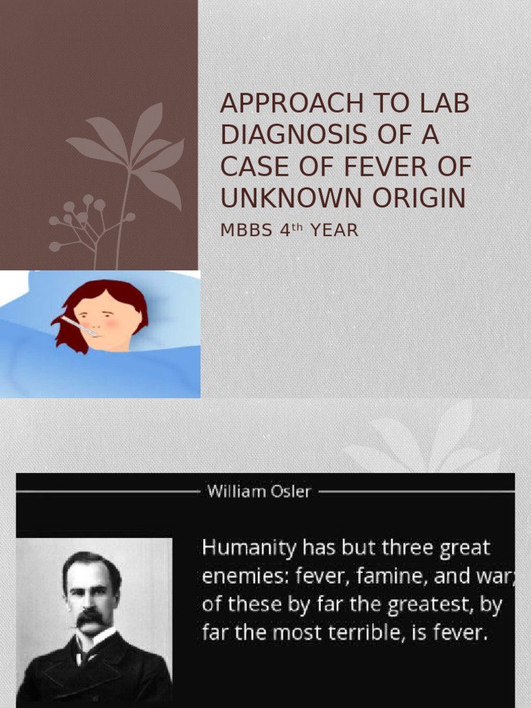 Diagnosing Fever of Unknown Origin | PDF | Fever | Infection