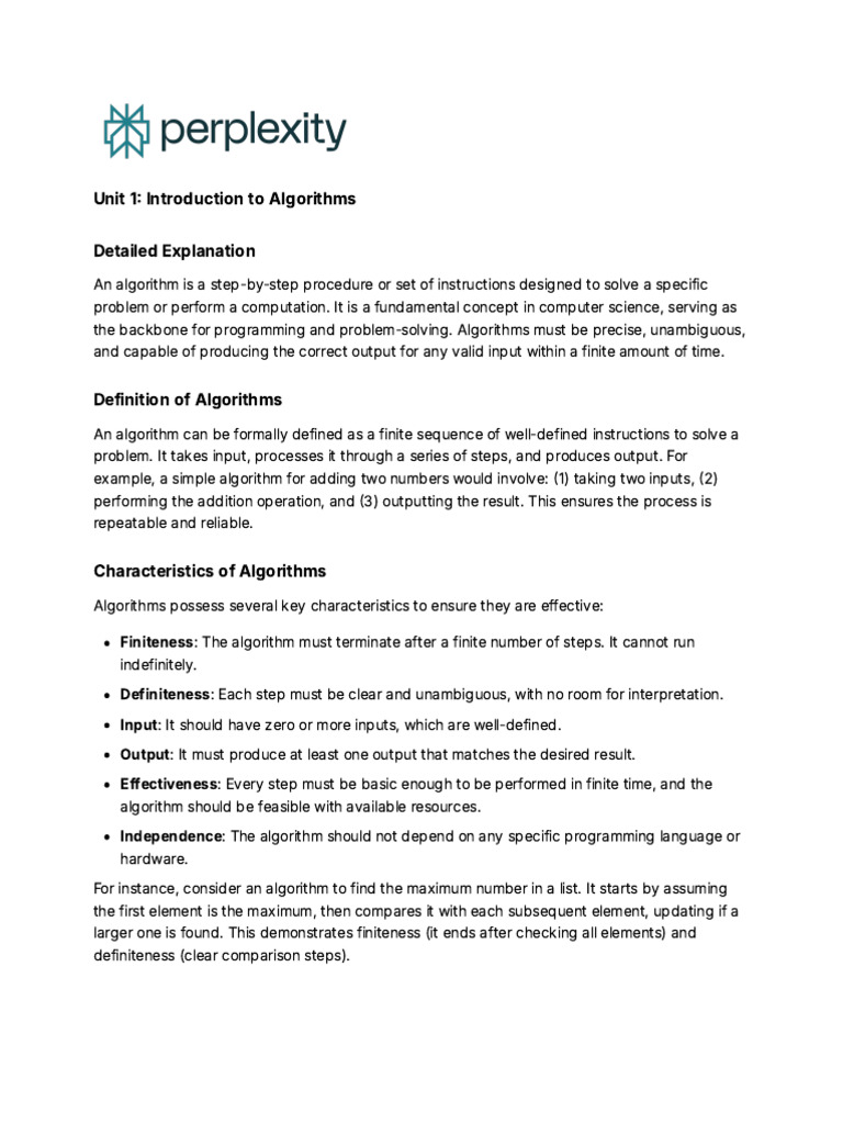 Unit 1 - Introduction To Algorithms | PDF | Time Complexity | Dynamic ...