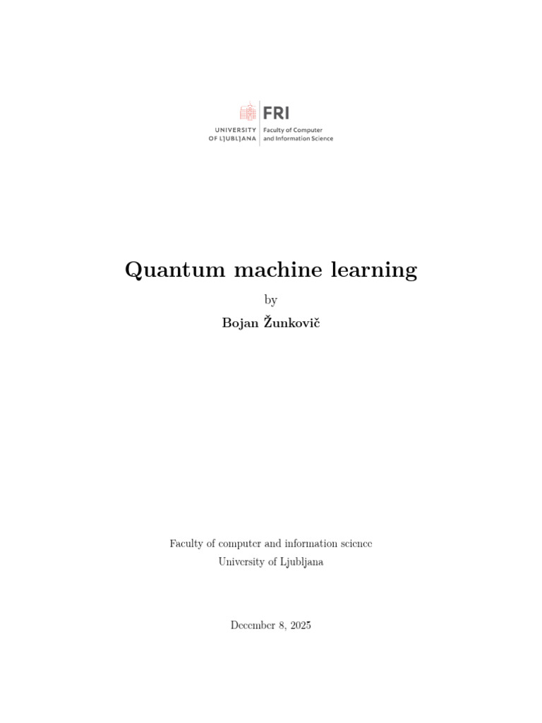 Quantum Machine Learning Approaches | PDF | Quantum Computing | Matrix ...