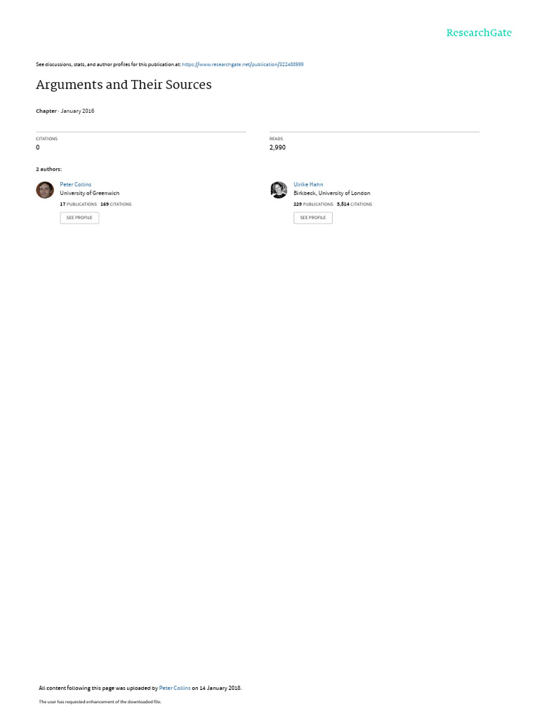 Arguments and Source Connections | PDF | Argument | Semantics