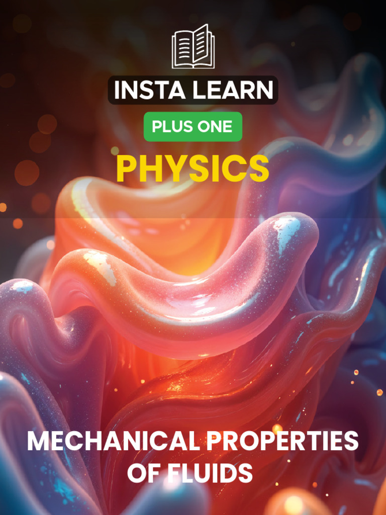 Mechanical Properties of Fluids Explained | PDF | Pressure | Surface ...