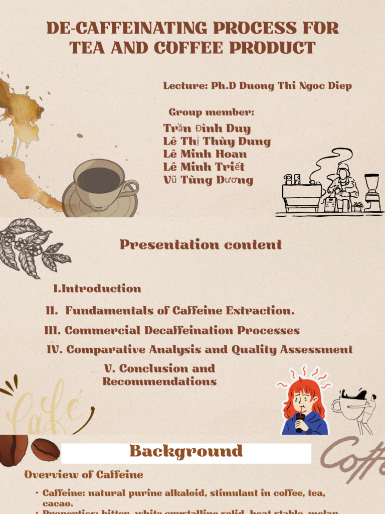Group 2 - File's Name De-Caffeinating Process of Tea and Coffee Product ...