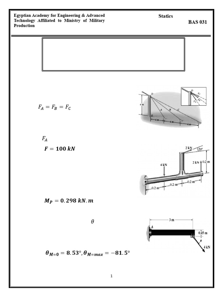 Sheet3 Force System Resultants | PDF