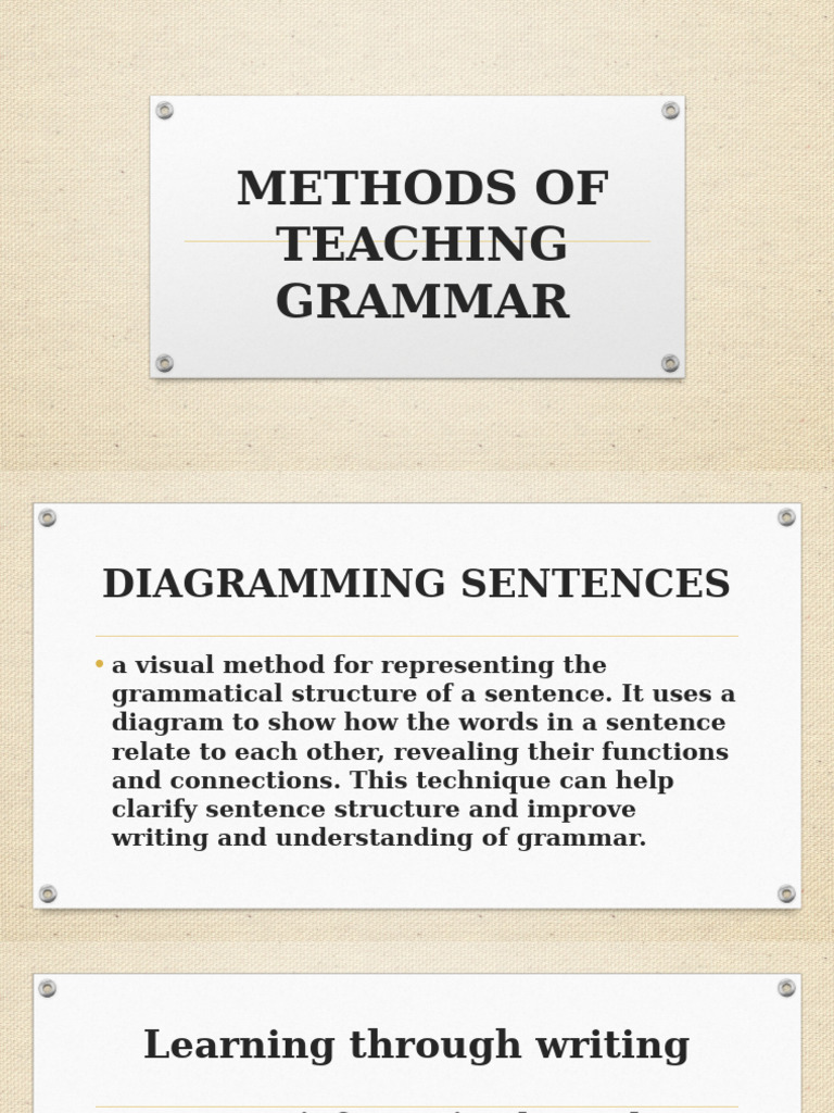 Effective Grammar Teaching Methods | PDF | Information | Grammar