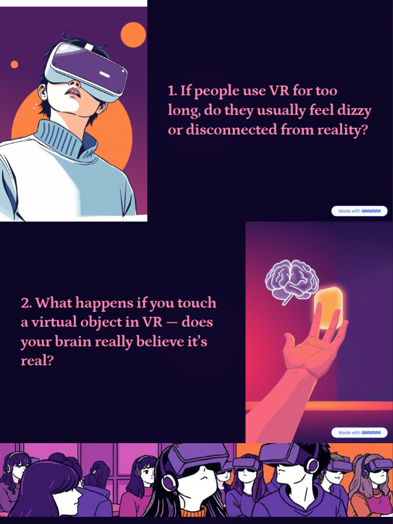 Exploring VR's Impact on Reality and Learning | PDF