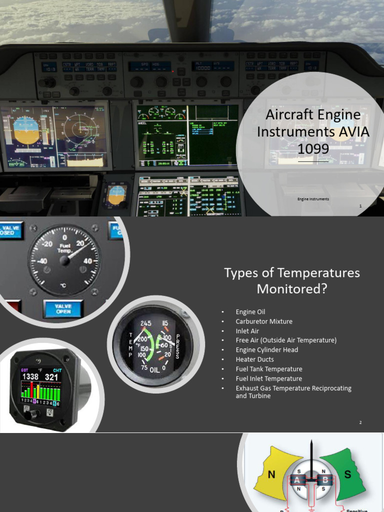 Aircraft Engine Temperature Indicators Guide | PDF | Thermocouple ...