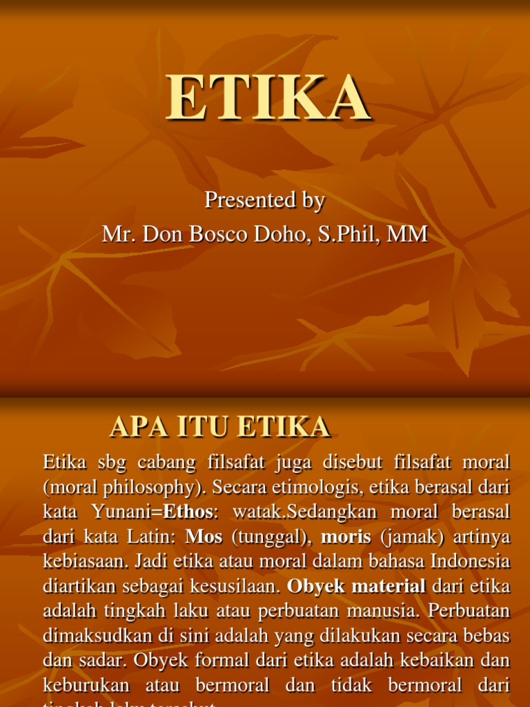 Apa Itu Etika Pdf