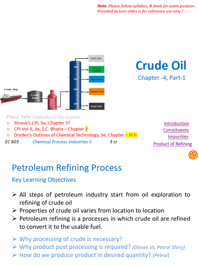 C4 Crude Oil Report | PDF | Oil Refinery | Petroleum