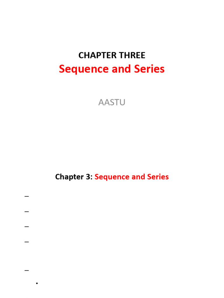 Understanding Sequences and Series | PDF | Sequence | Series (Mathematics)