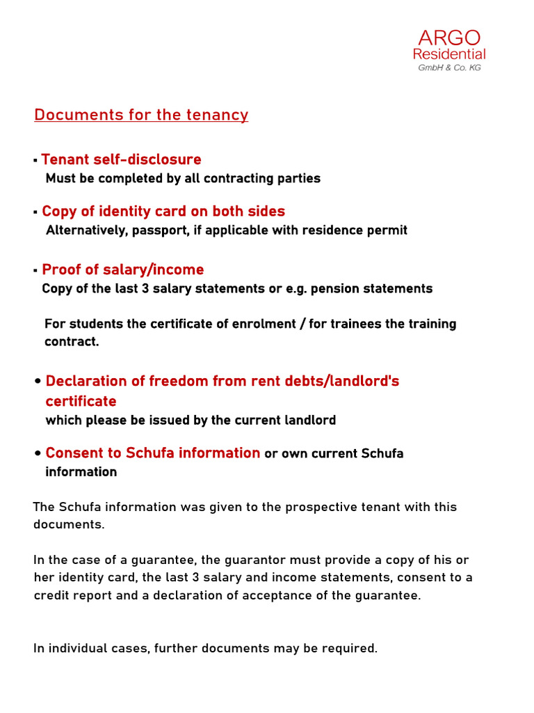 english_files_for_potential_tenants_ARGO | PDF | Lease | Leasehold Estate