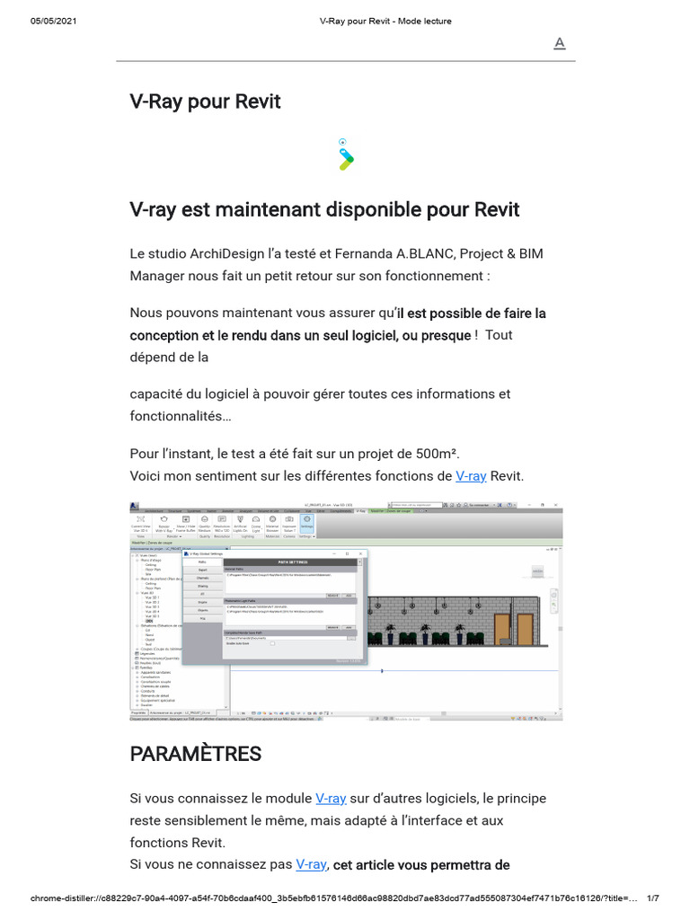 V-Ray pour Revit : Guide de démarrage | PDF | Informatique