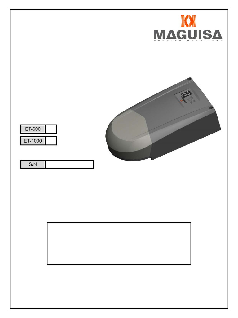 Installation Automatisme Porte Garage | PDF | Diode électroluminescente ...