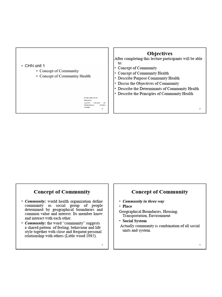 Unit 3 the Concept of Community Health Nursing (4) | PDF | Health Care ...