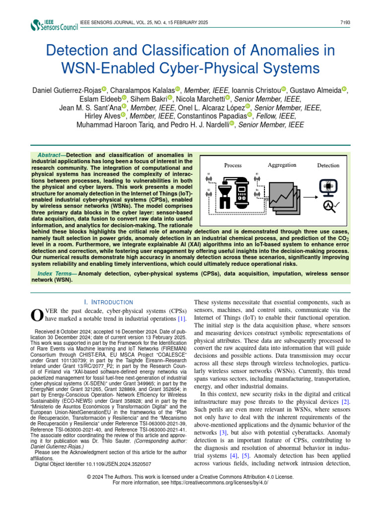 Anomaly Detection in Cyber-Physical Systems | PDF | Antenna (Radio ...