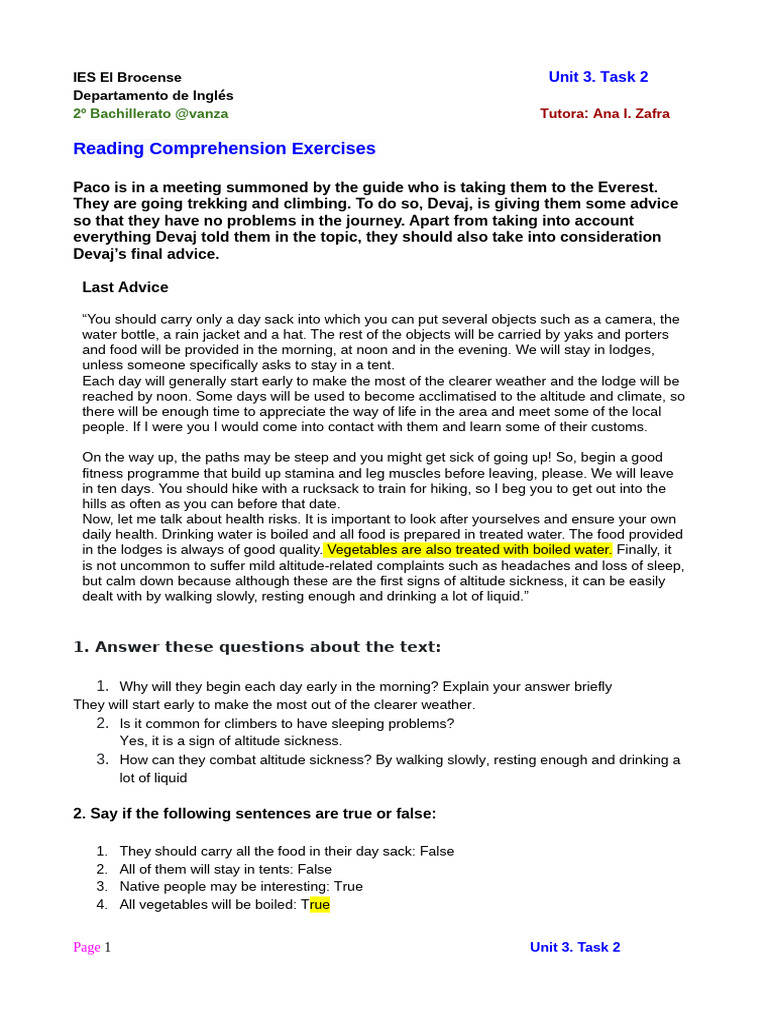 Everest Trekking Preparation Guide | PDF