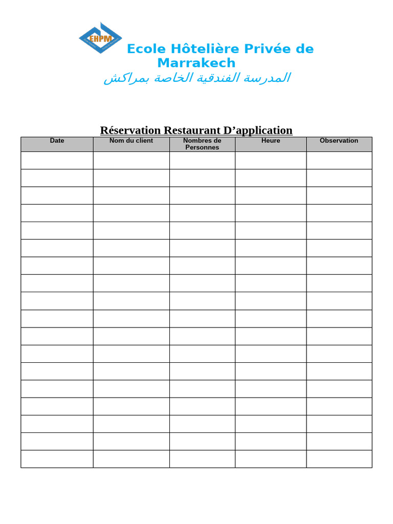 Suivi Reservation | PDF