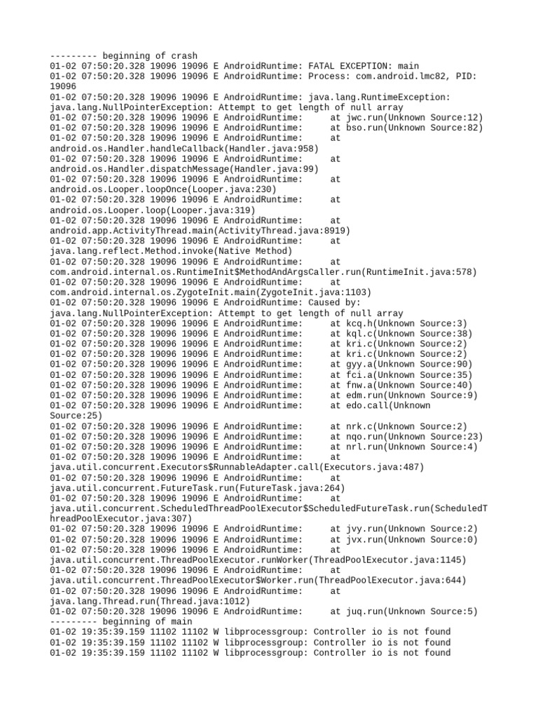 Log Cat 1767371739099 | PDF | Mobile Software | Computer Architecture
