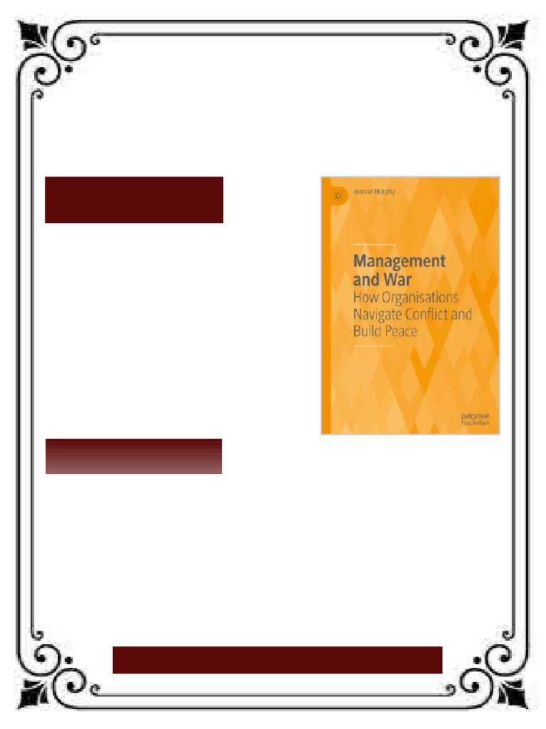 Management and War: How Organisations Navigate Conflict and Build Peace ...