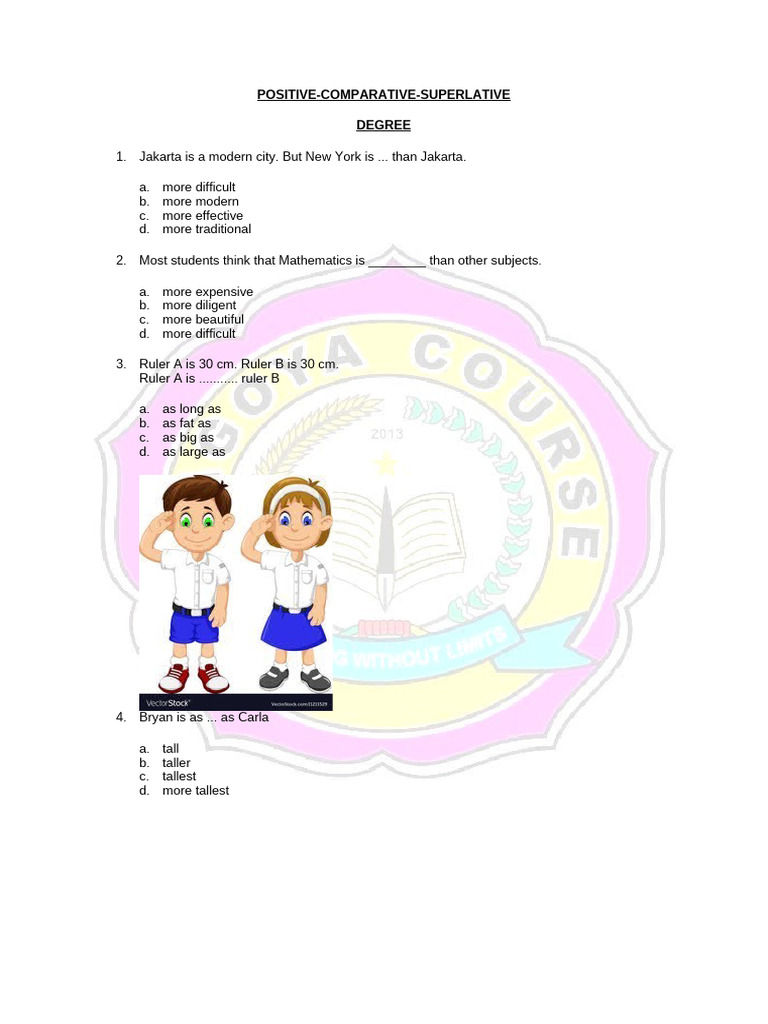 Comparative and Superlative Exercises | PDF | Chess Theory | Chess