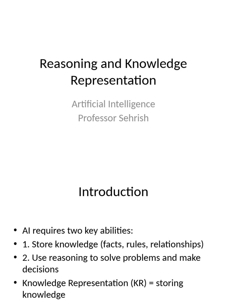 Knowledge Representation in AI | PDF | Knowledge Representation And ...