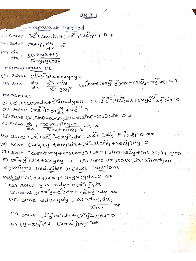 M-2 Important Questions | PDF
