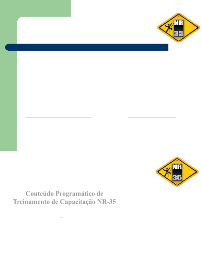 Certificado de Treinamento de NR 35 - IMAIR | PDF