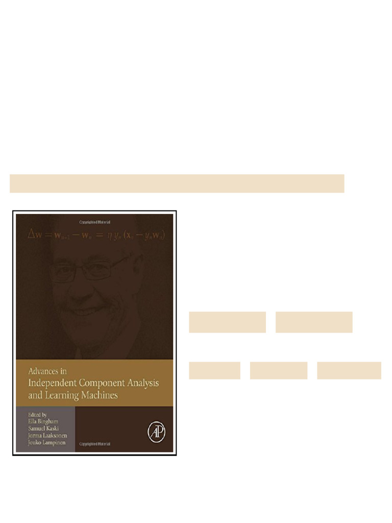 (Ebook) Advances in Independent Component Analysis and Learning ...