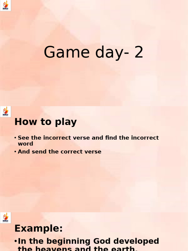 day 2 game | PDF