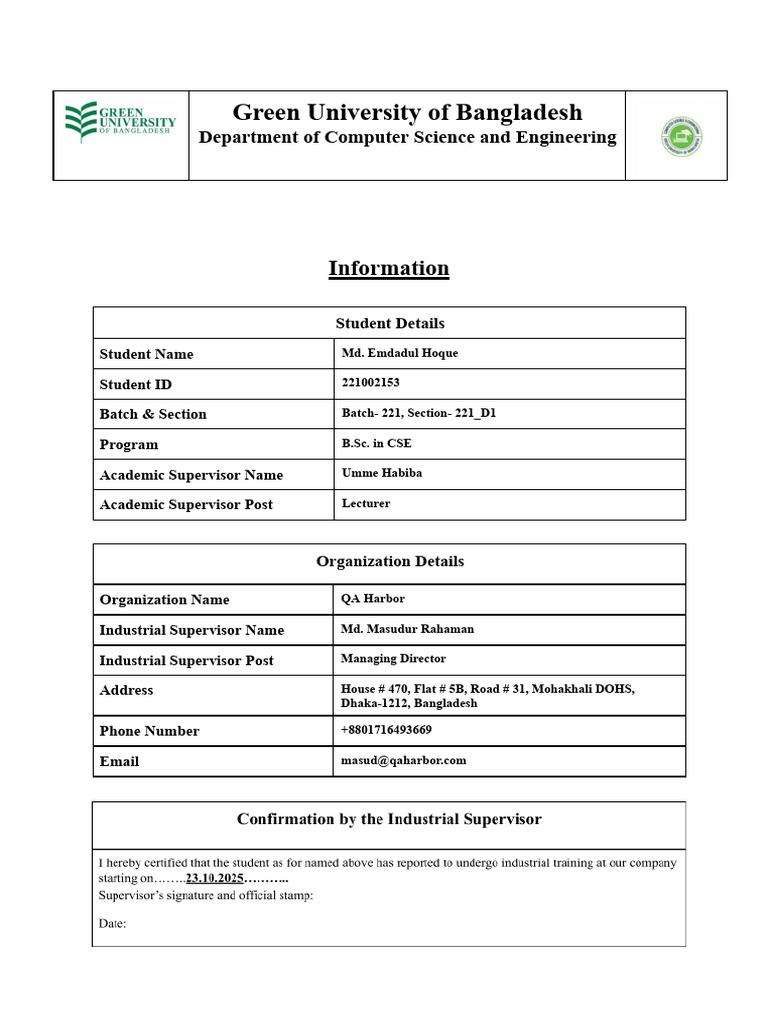 Weekly QA Training Log for CSE Student | PDF | Software Testing ...