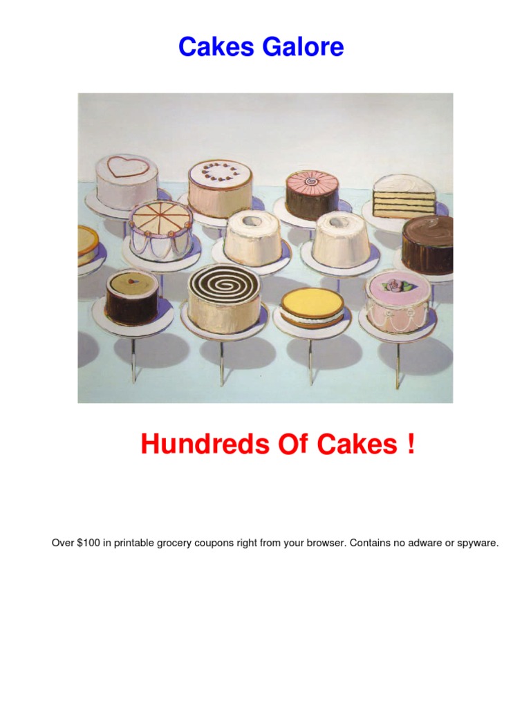Cakes Galore PDF Icing (Food) Cakes