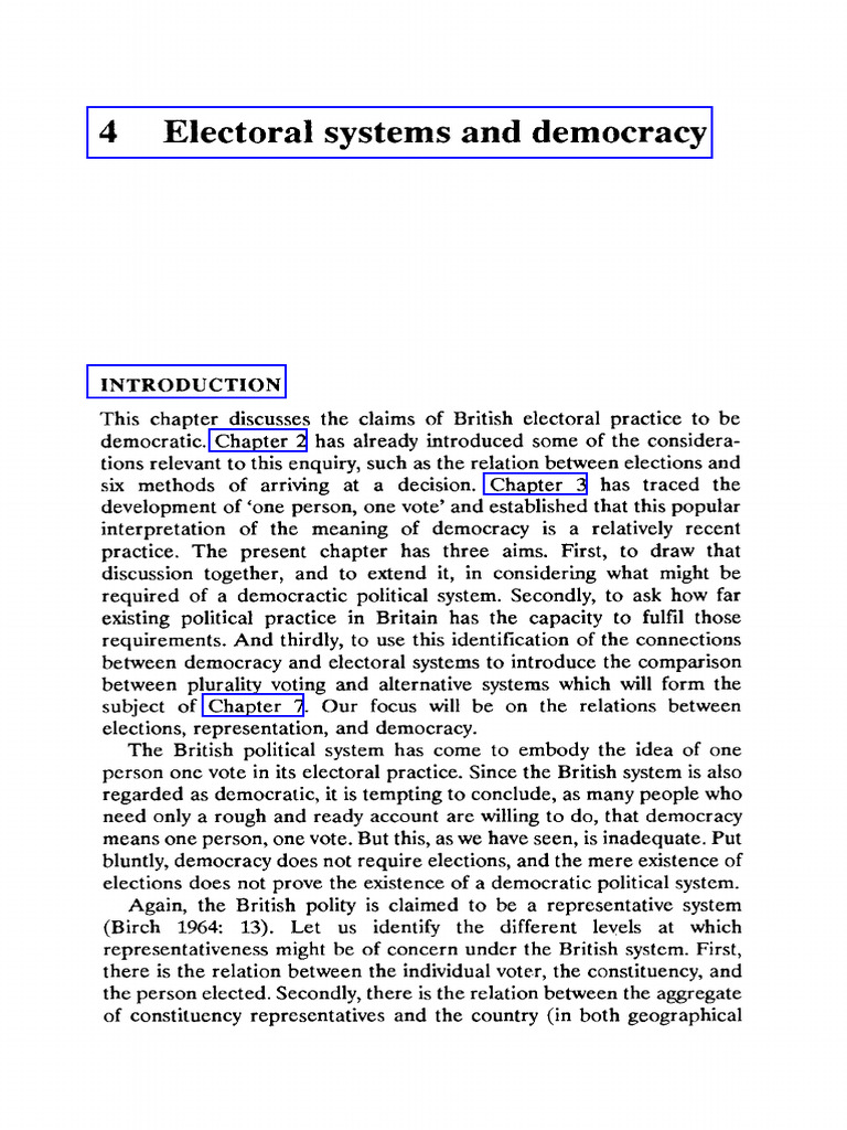 4 Electoral Systems and Democracy | PDF | Democracy | Political Ideologies