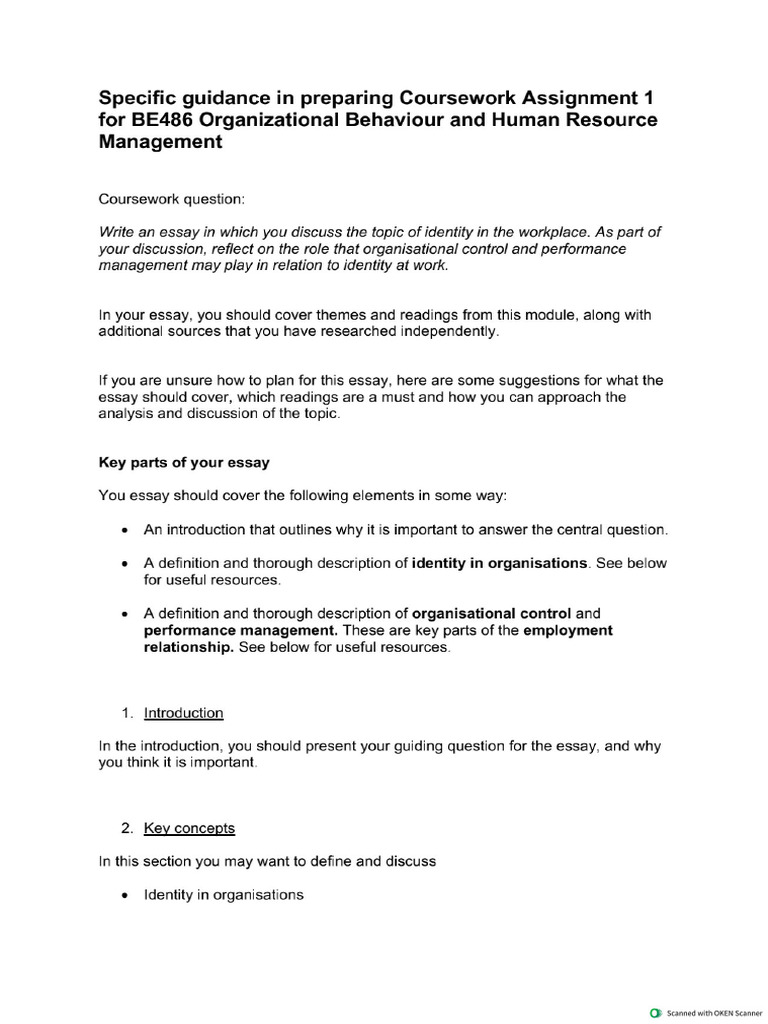 Guidance for Coursework Assignment 1 for BE486 2425 (1) | PDF