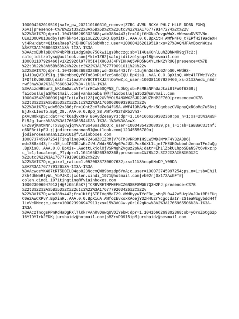 User Data and Credentials Log | PDF
