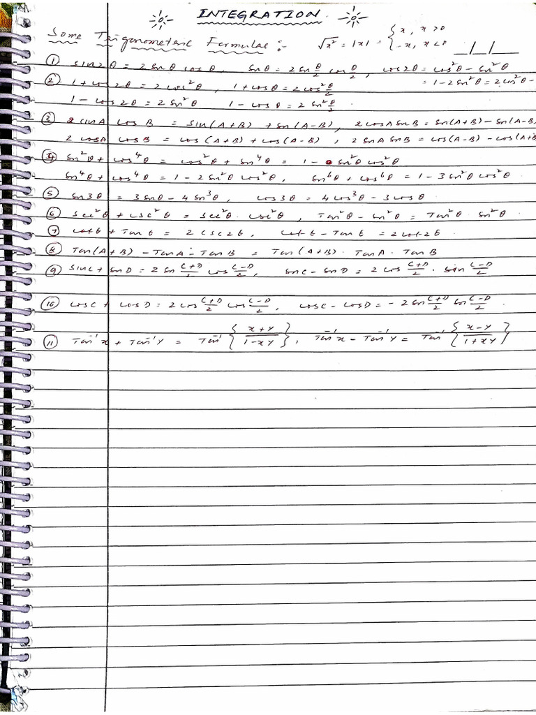 Maths Integration | PDF