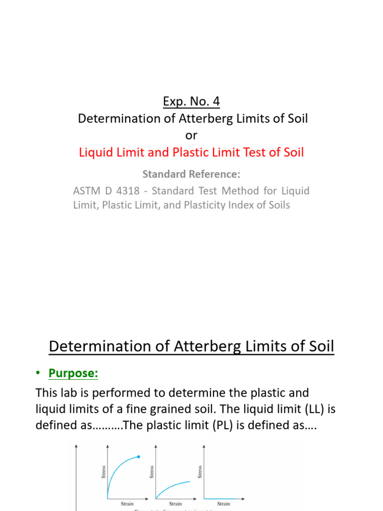 Atterberg Limits Testing for Soil | PDF