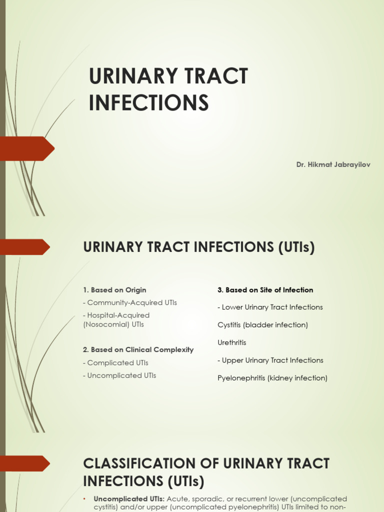 Understanding Urinary Tract Infections | PDF | Urinary Tract Infection ...