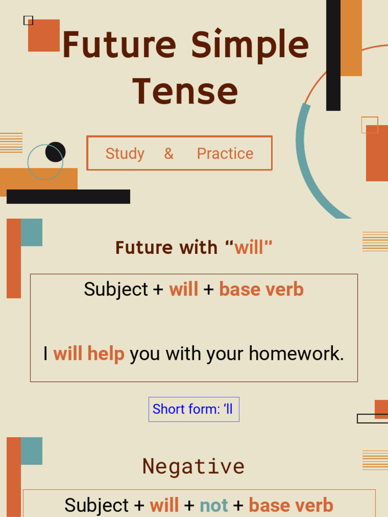 Future Simple Tense Guide | PDF