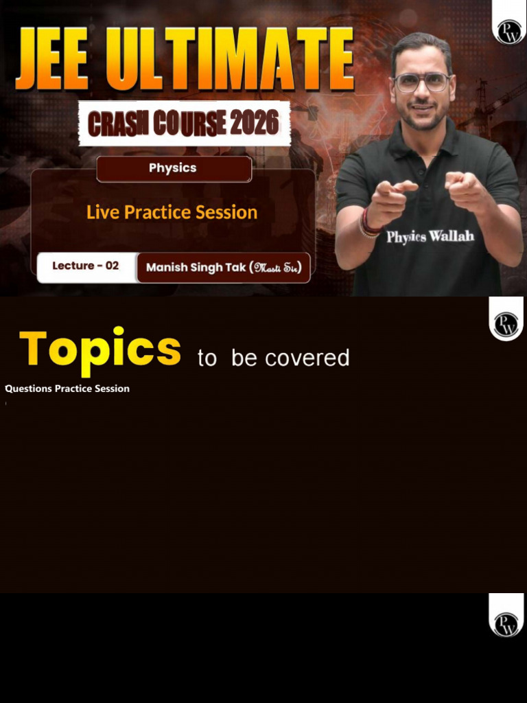 Live Practice Session 02: Class Notes | PDF