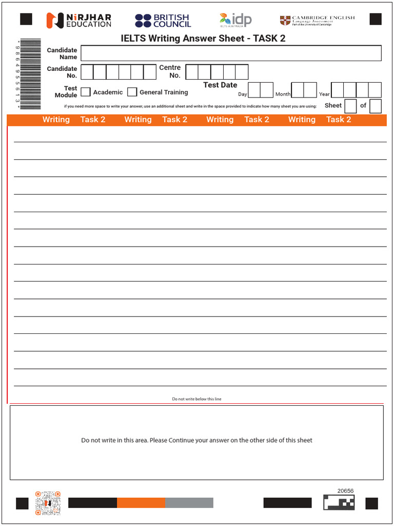 IELTS Writing Task 2 Answer Sheet | PDF