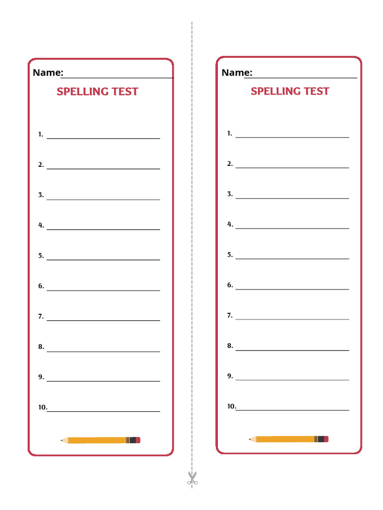 Spelling Test | PDF