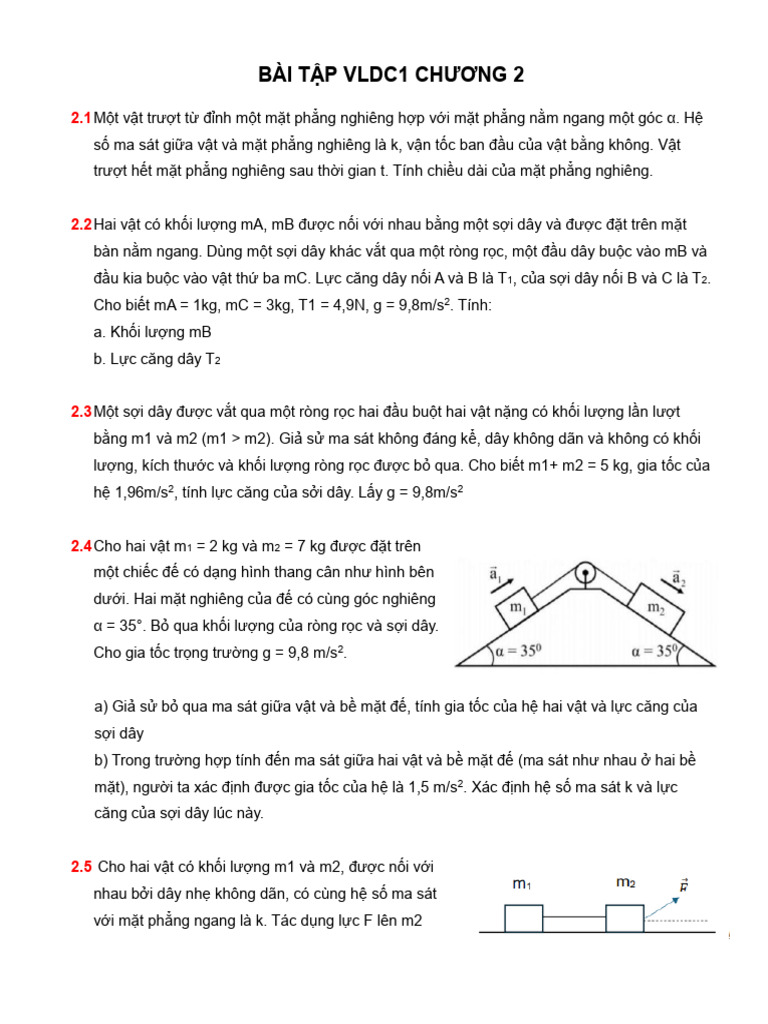 2 - BT - Chuong 2 - 10.2025 | PDF